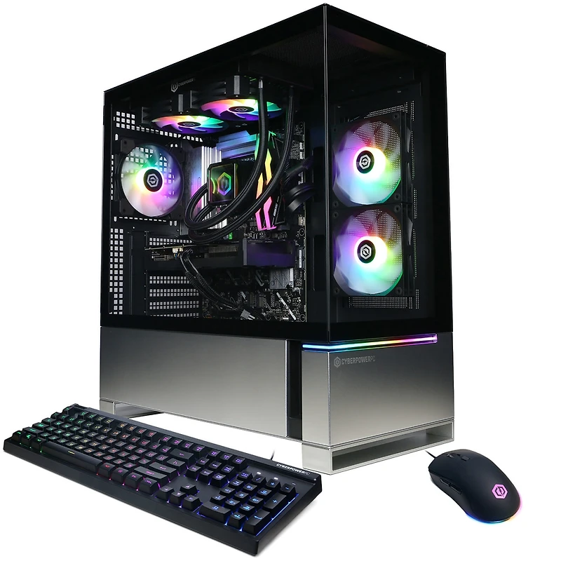 CyberPowerPC Gamer Supreme Liquid Cooled Gaming Desktop Computer, Intel Core Ultra 7 265KF 3.9GHz, 32GB Ram, 2TB Ssd, Amd Radeon Rx 9060 Xt 16GB,