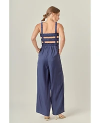 English Factory Women's Elastic Strap Detail Jumpsuit