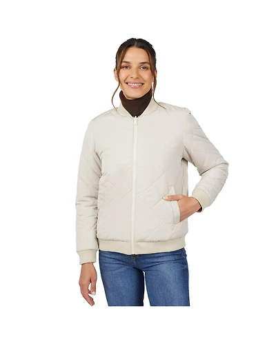 Free Country Women's Stratus Lite Reversible Quilted Bomber Jacket