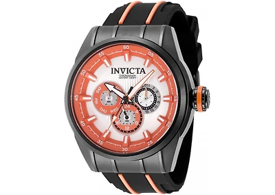 Invicta Men's 49054 Speedway Quartz Chronograph Orange, Silver Dial Watch