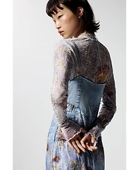Desigual Women's Two-material strappy dress