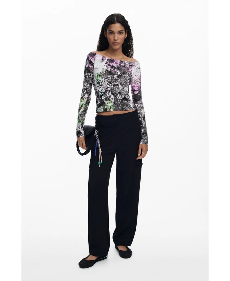 Desigual Women's T-shirt designed by Mr. Christian Lacroix