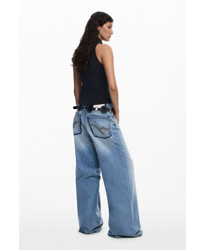 Desigual Women's Zip blouse