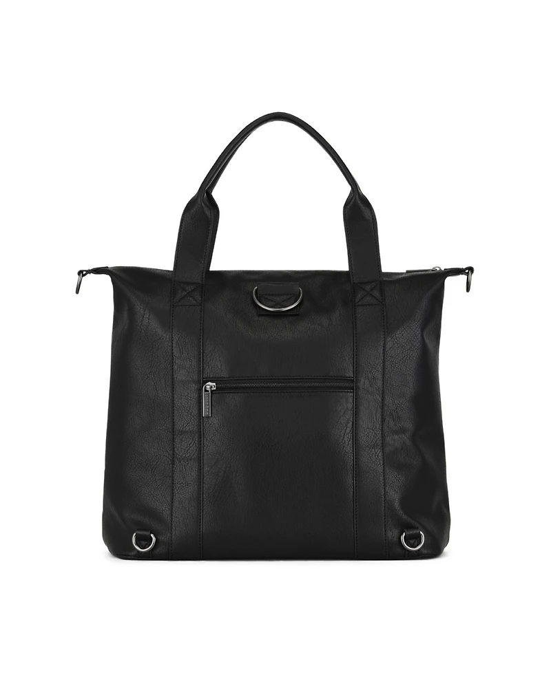 Bugatti Palermo Convertible 14.25" Leather Backpack Tote