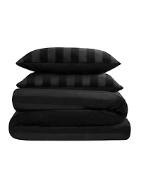 Juicy Couture Jenny Velour Striped Jacquard 3-Pc. Duvet Cover Set