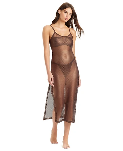 Sanctuary Sea Crochet Midi Slip Cover-Up Dress