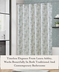 Laura Ashley Walled Garden Tonal Floral Shower Curtain