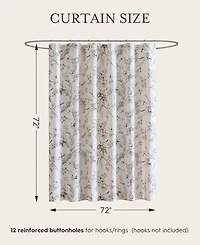 Laura Ashley Branch Toile Vintage Floral Shower Curtain
