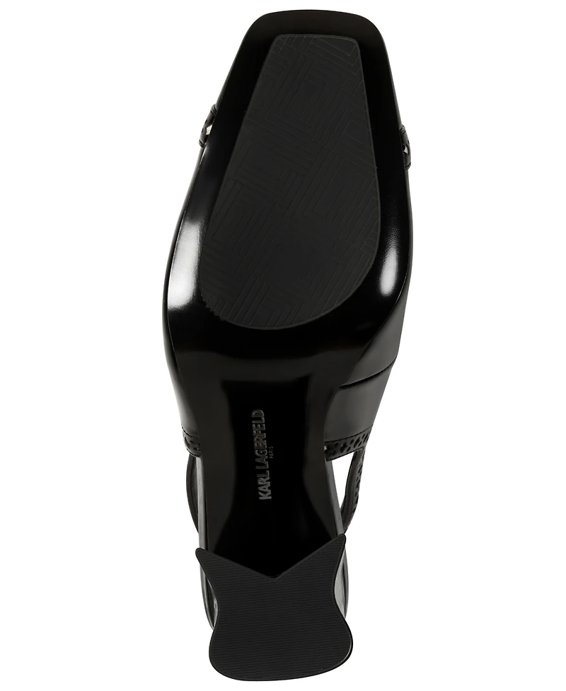 Karl Lagerfeld Paris Women's Siofra Square Toe Heels