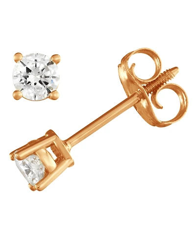 Macy's Diamond Stud Earrings (1/2 ct. t.w.) in 14K Yellow Gold