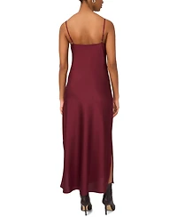 Msk Women's Mock Neck Slip Sweater Dress