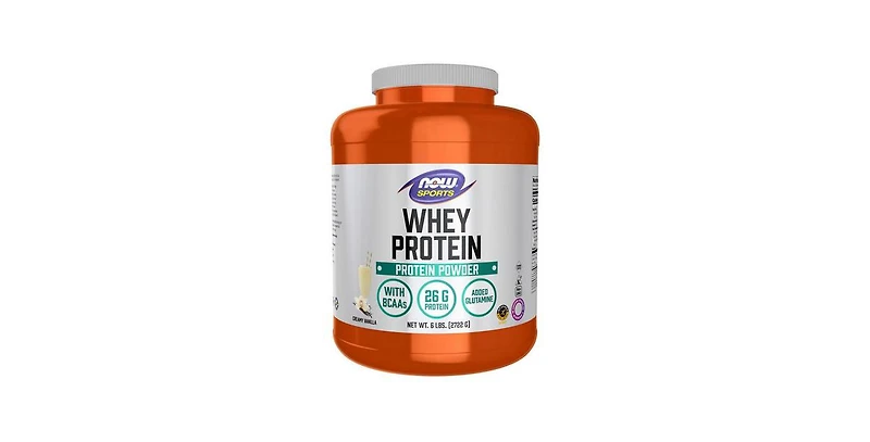 Now Foods Whey Protein Vanilla, 6 lbs