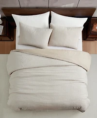 Kenneth Cole New York Stitched Gauze Jacquard 3-Pc. Comforter Set, King