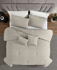 Kenneth Cole New York Solid Variegated Waffle -Pc. Comforter Set