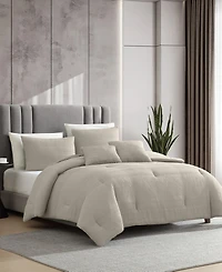 Kenneth Cole New York Solid Variegated Waffle 3-Pc. Comforter Set