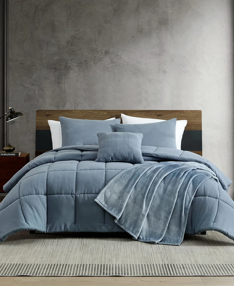 Kenneth Cole New York Solid Washed 5-Pc. Comforter Set