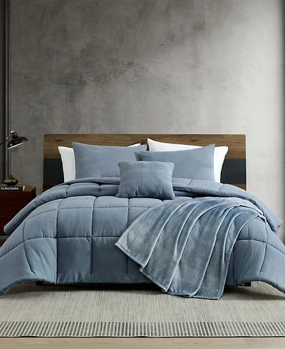 Kenneth Cole New York Solid Washed 5-Pc. Comforter Set