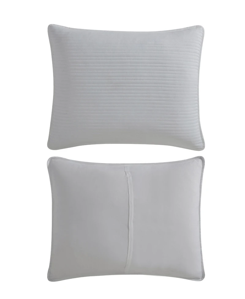 Kenneth Cole New York Solid Washed Channel Stitch -Pc. Quilt Set