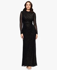 Betsy Adam Womens Mock Neck Gown 2p 16