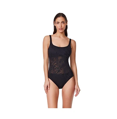 Profile by Gottex Women's Skyfall Textured Square Neck One Piece