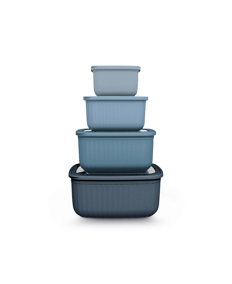 Art & Cook 8-Pc. Rectangle Bowl Set with Lids