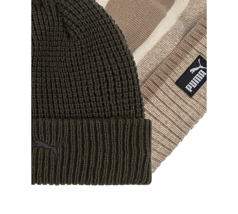 Puma Men's 2-Pack Marled Cuff Beanie