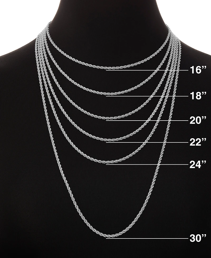 Holiday Lane Sterling Sliver Letter Initial Charm Necklace, Macy's Exclusive