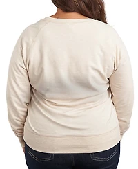 Hybrid Apparel Peanuts Gang Halloween Trick or Treat Women's French Terry Long Sleeve Shirt