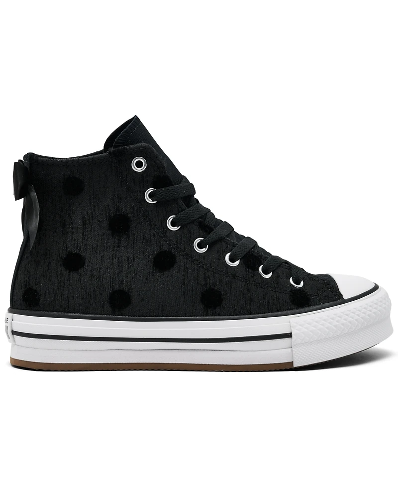 Converse Big Girls Chuck Taylor All Star Bows High Top Casual Sneakers from Finish Line