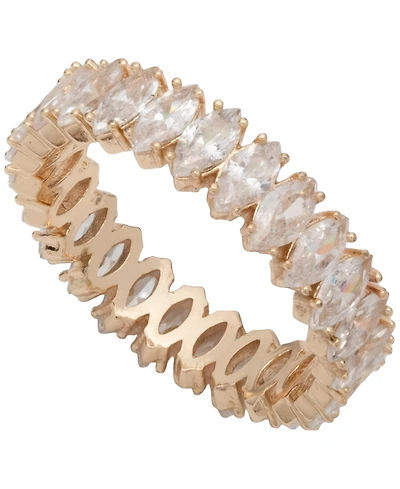 Givenchy Cubic Zirconia Gold-Tone Navette Ring
