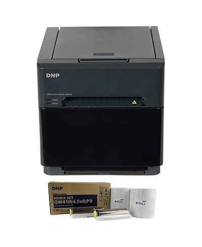 Dnp QW410 4.5" Dye Sublimation Printer, 300x300 dpi, 190 4x6" Prints Per Hour
