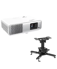BenQ HT2060 Full Hd Hdr Led Dlp Home Theater Projector, Bundle with H&A Ceiling Mount