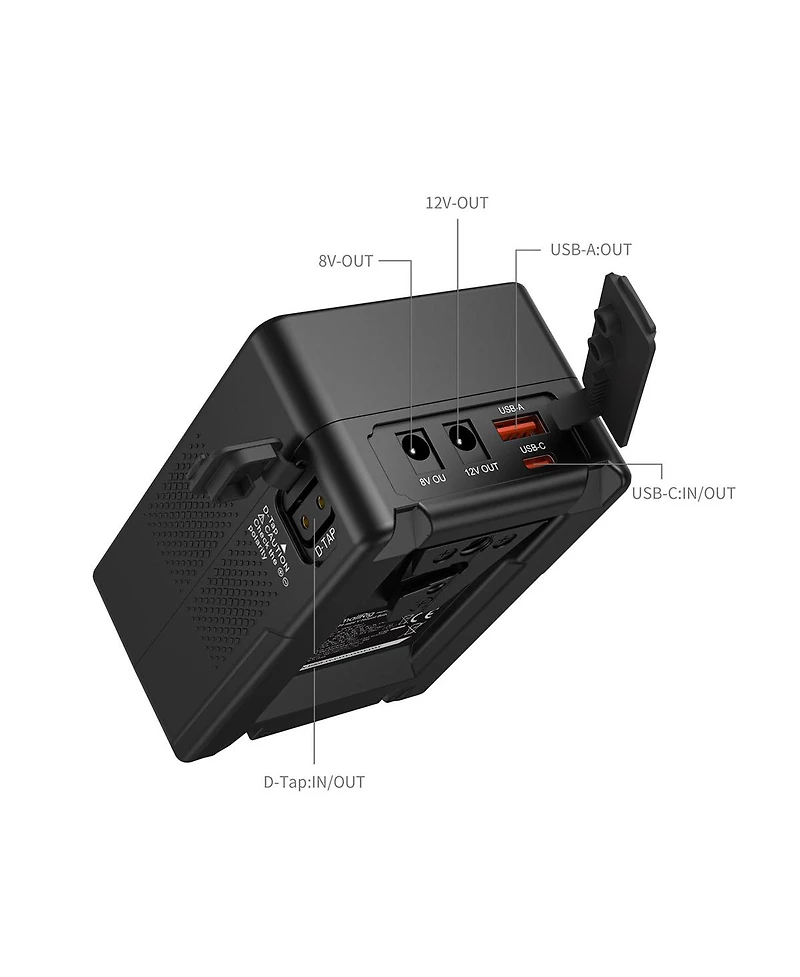 SmallRig VB99 Mini Rechargeable V-Mount Battery with 15mm Dual Rod Clamp Battery Plate