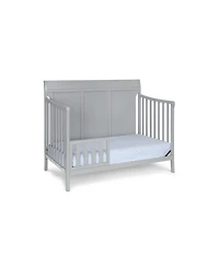 Forest'nSky Gray 4-in-1 Convertible Crib with Clean Lines and Expandable Toddler Bed Frame