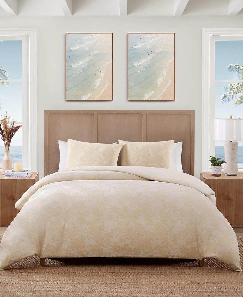 Tommy Bahama Beachside Blooms 3-Pc. Duvet Cover Set