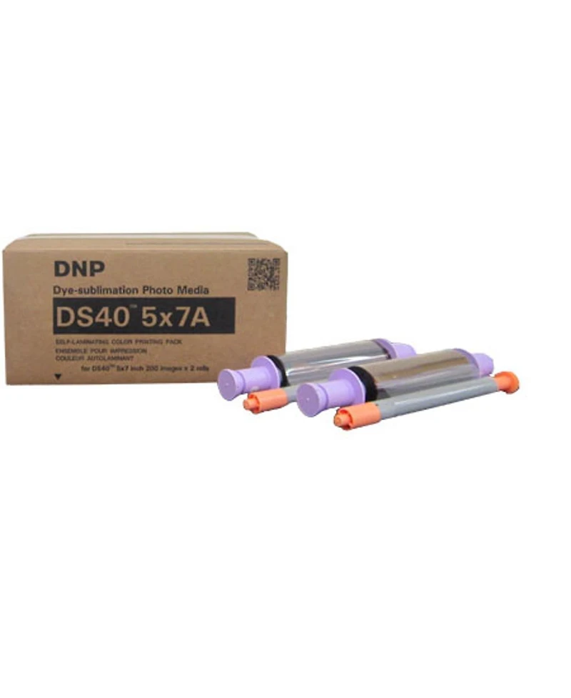 Dnp 2 Pack Dnp 2 x, 5x7" Media for DS40 Dye Sublimation Color Photo Printer, 230 Prints per Roll (920 Prints)