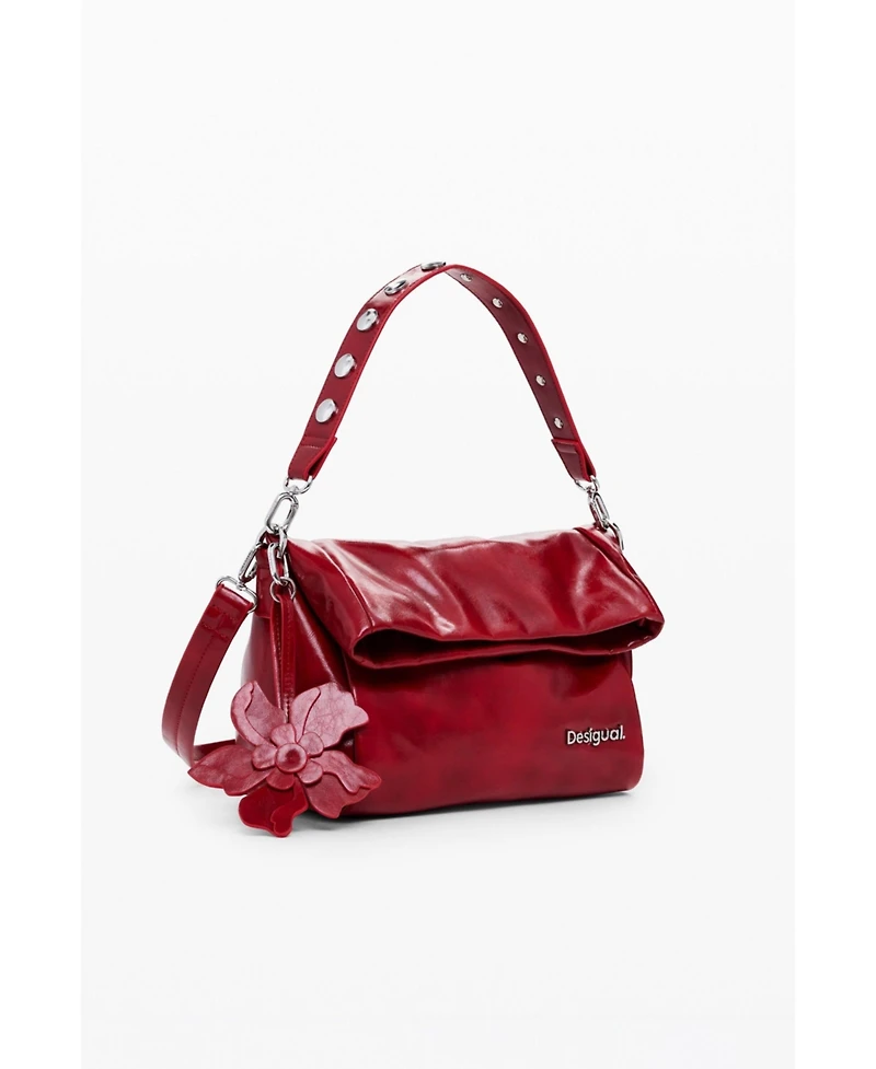 Desigual Women's Medium shiny flap bag