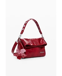 Desigual Women's Medium shiny flap bag