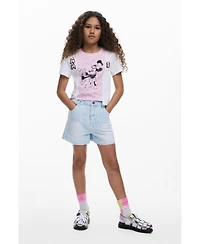 Desigual Girls's Bicolor Minnie Mouse T-shirt