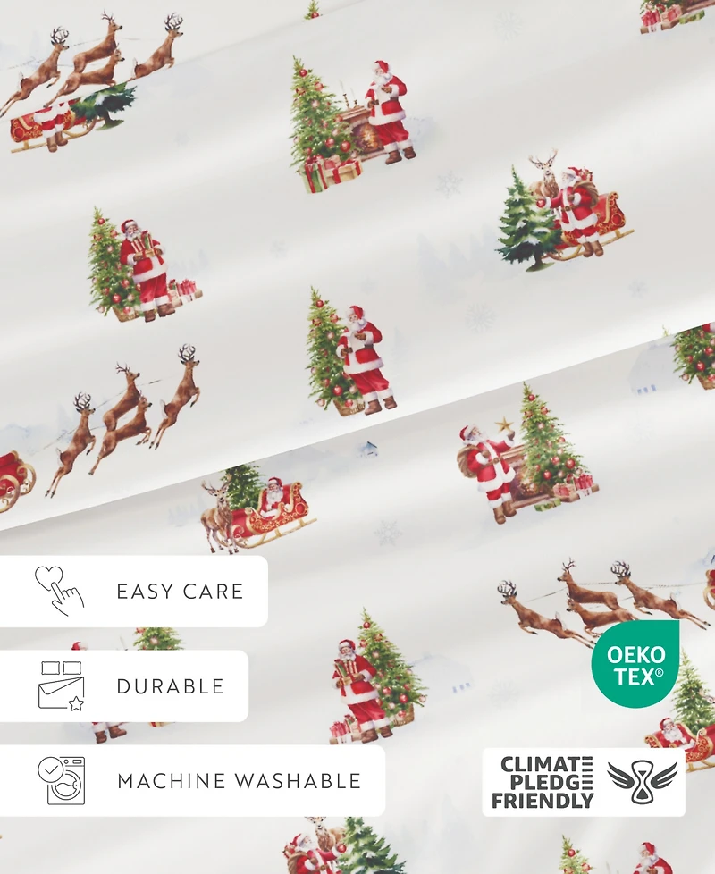 ienjoy Home Holiday Pattern 3-Pc. Sheet Set, Twin