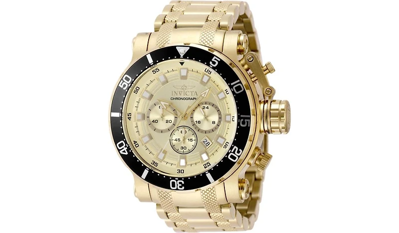 Invicta Men's 49093 Coalition Forces Quartz Chronograph Gold Dial Watch