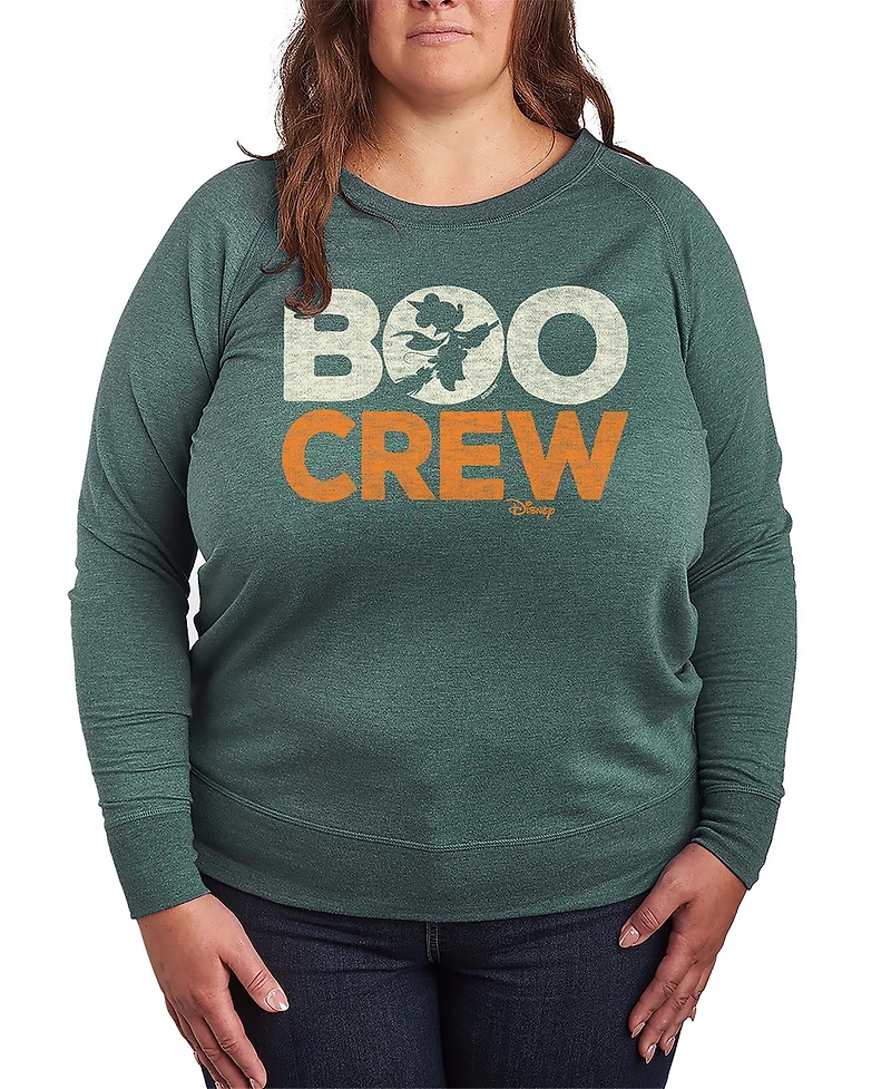 Hybrid Apparel Disney Halloween Minnie Mouse Boo Crew Women's French Terry Long Sleeve Shirt