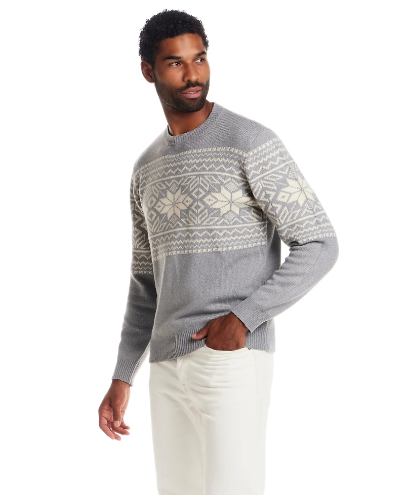 Weatherproof Vintage Men's Snowflake Crewneck Sweater