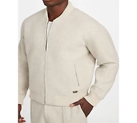 Guess Men's Scuba Melange Long Sleeve Bomber Jacket