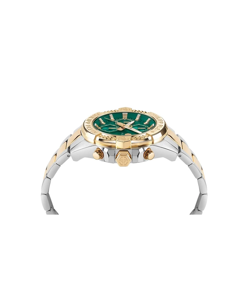 Philipp Plein Men's Two Tone Stainless Steel Watch, 44mm