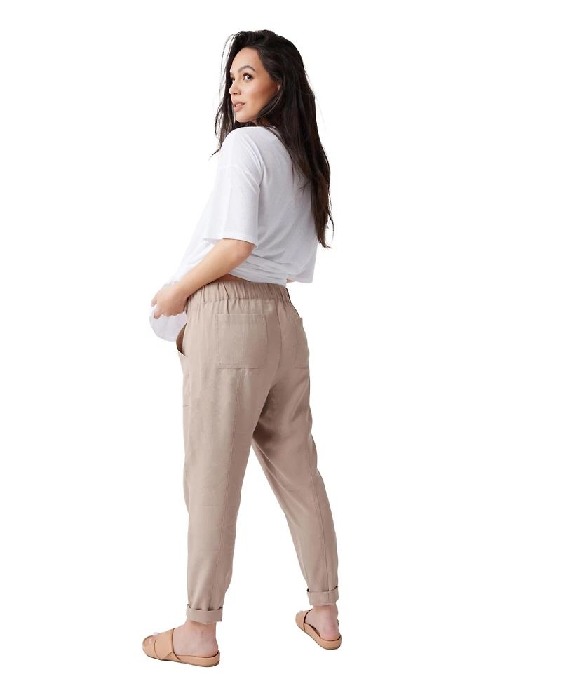Ingrid + Isabel Women's Maternity Drapey Ankle Pant