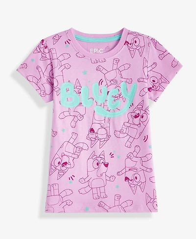 Epic Threads Girls Toddler 2T-4T Short-Sleeve Bluey-Print T-Shirt, Macy's Exclusive
