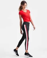 Id Ideology Women's Side-Stripe Compression Leggings, Macy's Exclusive