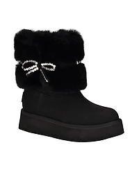 Guess Women's Dowry Rhinestone Bow Winter Boot