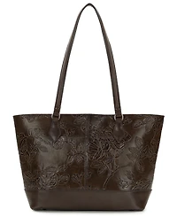Patricia Nash Meka Bark Leaves Textured Tote Bag